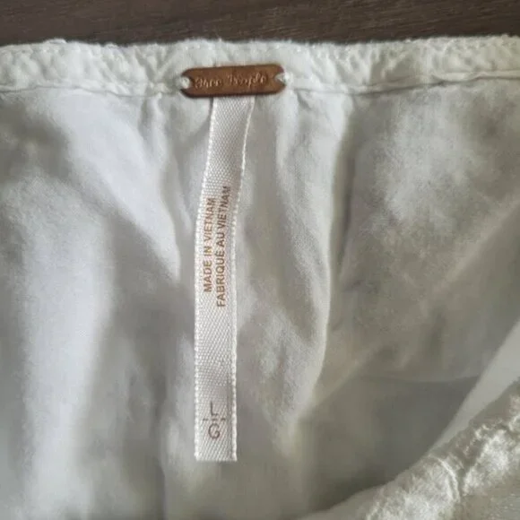 Free People Ivory Be Your Baby Lace Baby doll Dress Size Large - Picture 6 of 9